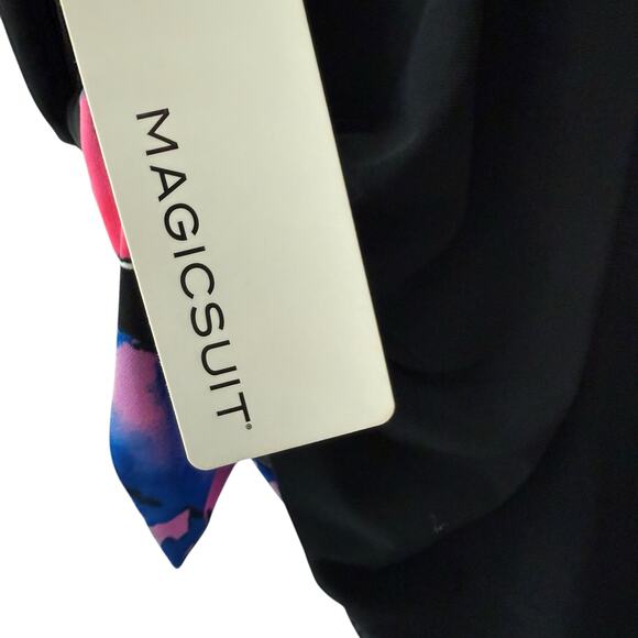 Magicsuit Flower Child Parker Black Floral Halter One Piece Swimsuit Size 10 - Picture 13 of 13